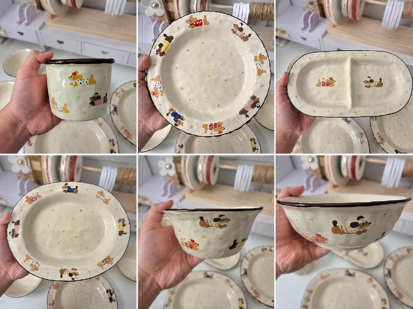 Playful Dog Tableware