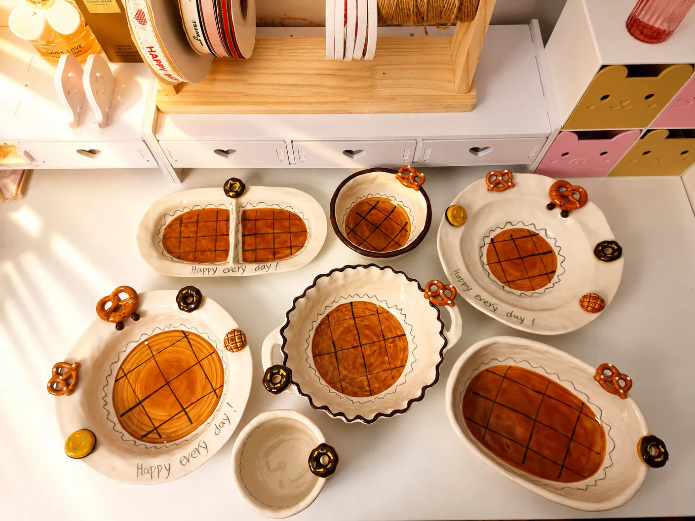 Waffle Pretzel Tableware