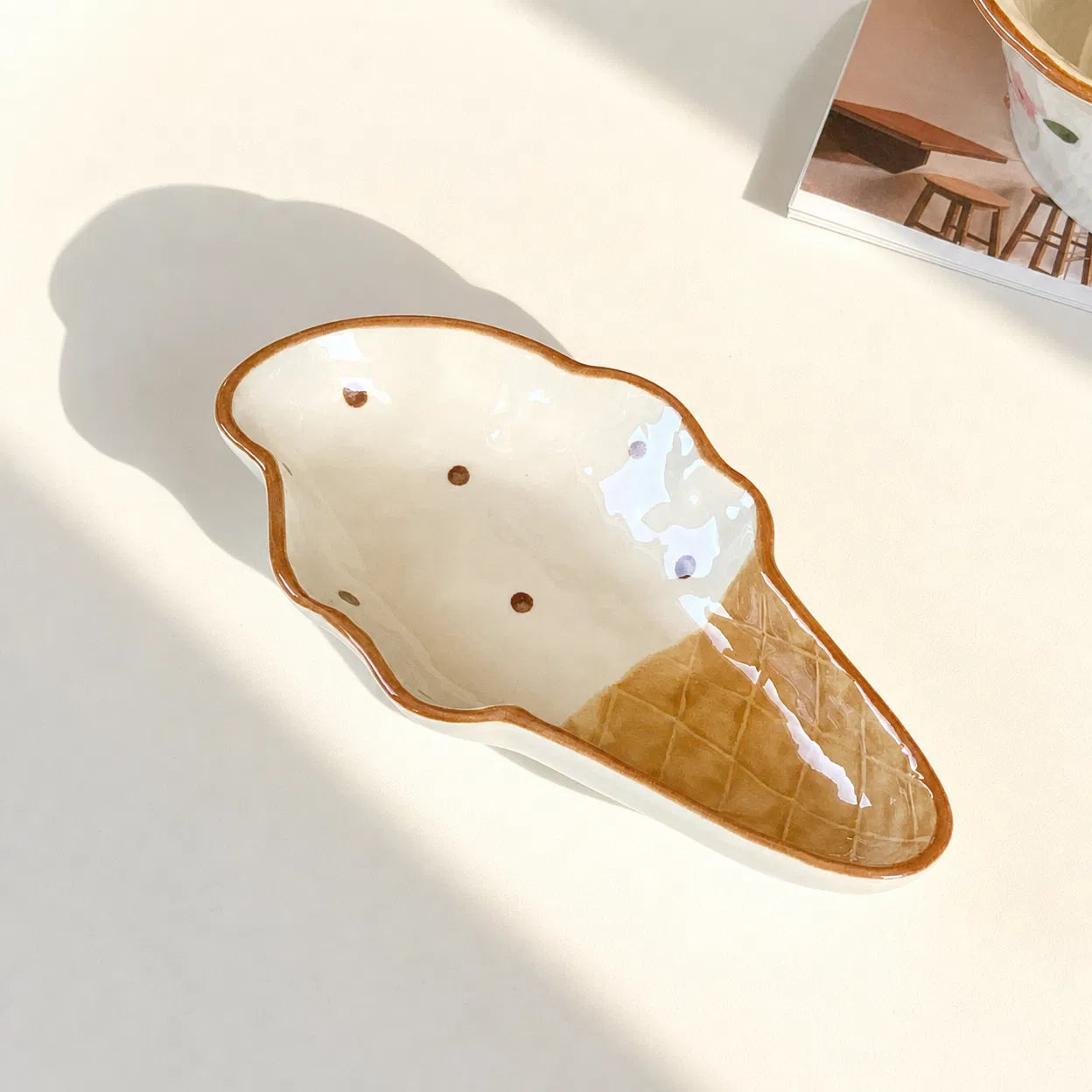 Ice Cone Brown Dish